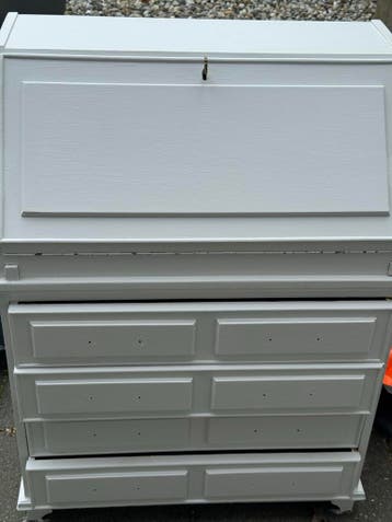 Vintage secretaire - Wit geverfd