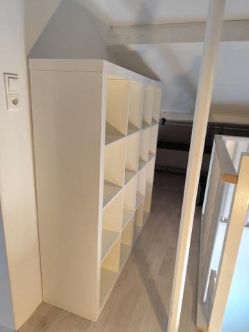 2x Witte Kasten met vakken ikea