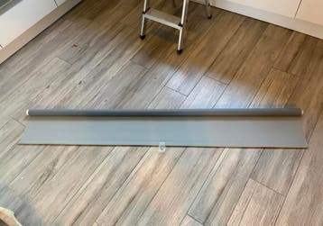 Rolgordijn verduisterend lichtgrijs 183 cm breed