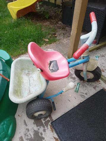 Gebruikte driewieler met bakje