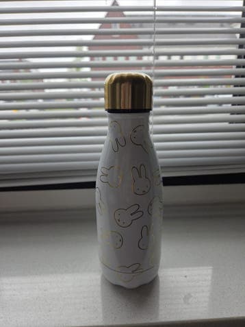 Nijntje thermosdrinkfles - Wit met gouden details
