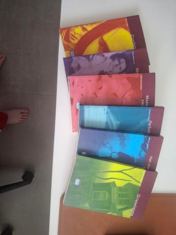 Diverse boeken: Confetti, Mees, Halbah, Het mo, Grieselstate