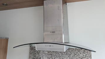 Bosch Wandschouwkap - RVS met glazen kap