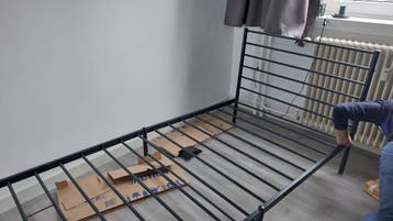 Bedframe 100x200 cm Zwart