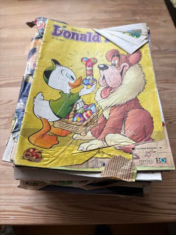 Donald Duck in minder goede staat