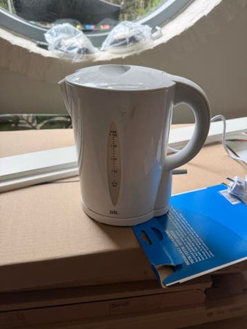 OK. Waterkoker - Wit, 1.7L - Zo goed als nieuw
