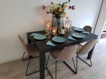 GRATIS! - Eetkamertafel met 4 stoelen – goede staat!