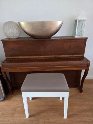 Antieke Fritz Kuhla Piano - Bruin