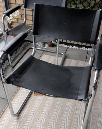 2 Vintage Bauhaus stijl stoelen - opknapper