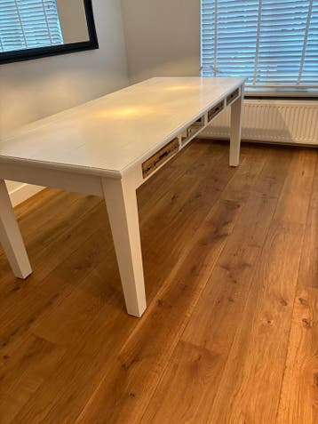 Rivièra Maison eettafel wit met lades - 210x90x80cm