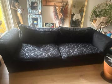 Bankstel met velvet motief - 256cm breed
