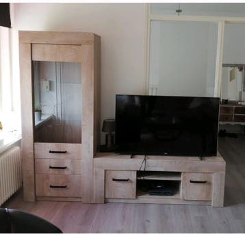 Moderne vitrinekast en tv-meubel set