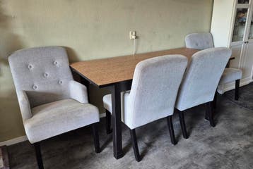 Eethoek 4 stoelen