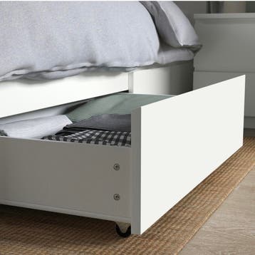 Witte bedlade met wieltjes - IKEA Malm