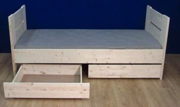 GRATIS! Nieuw en ongebruikt houten bed 90x190