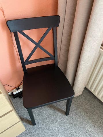 Ikea Rosentorp eetkamerstoel zwart