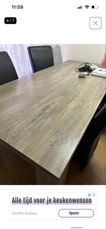 Gratis eettafel - Zwaar, ophalen met 3 personen