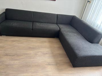 Gratis afhalen donkergrijze hoekbank