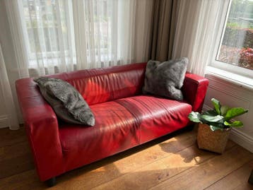 Gratis, IKEA klippan bank rood kunstleer