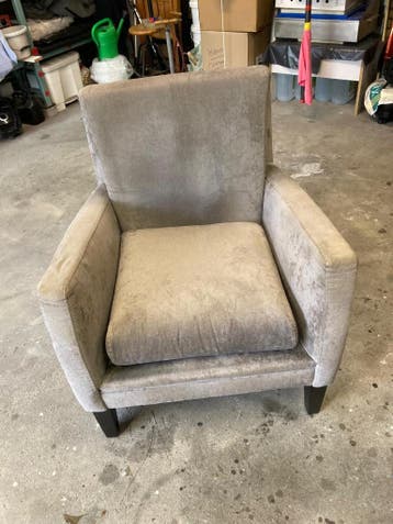 -- GRATIS AFHALEN--   Grijze fauteuil