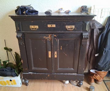 Vintage brocante gangkastje