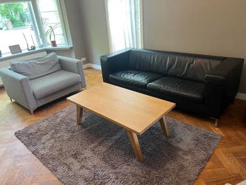 Taupe/leverkleurig vloerkleed - 235x165 cm