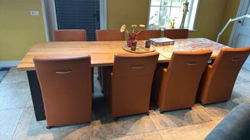 Hele nette eetkamer stoelen, 8 stuks