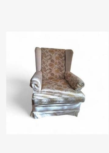 Vintage fauteuil met bloemenprint