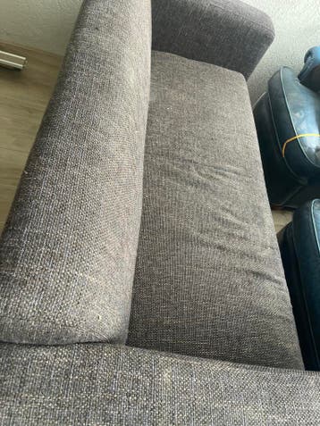 Bruine bank 180 cm breed met rugleuning
