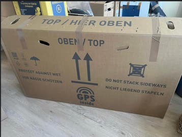 3 x cardboard box for bike transport