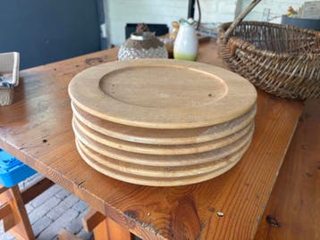 Set van 6 houten onderborden