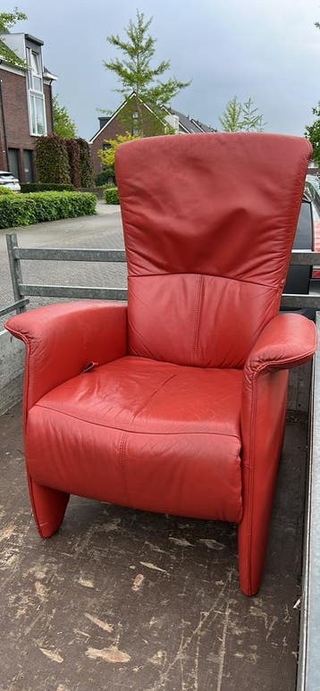 Echte leren fauteuil