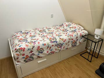 Ikea Brimnes uitschuif bed bank 2 lades