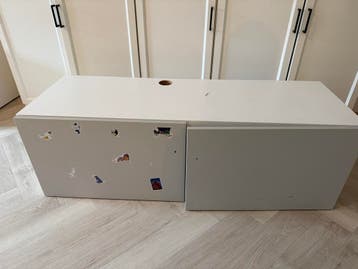 GRATIS! Witte TV-meubel/kastje met opbergruimte