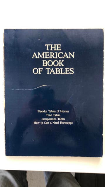 The American Book of Tables