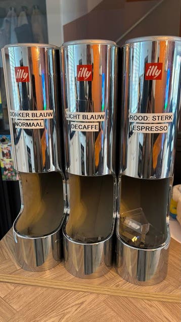 Illy  Iperespresso capsules houder- 3 Compartimenten