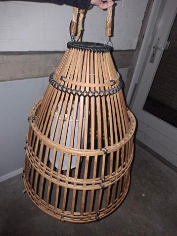 Gratis Grote bamboe hang lamp, Riviera Maison