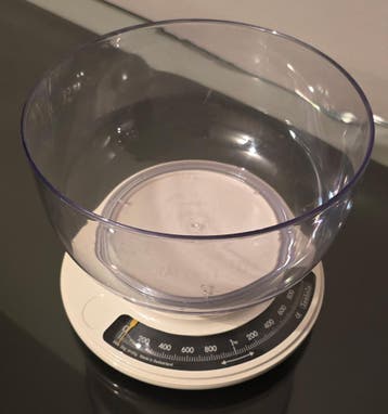 Mechanische keuken weegschaal.