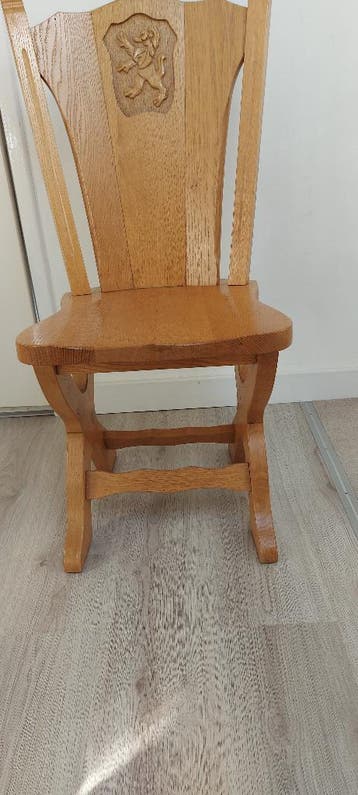 6 eetkamerstoelen eiken