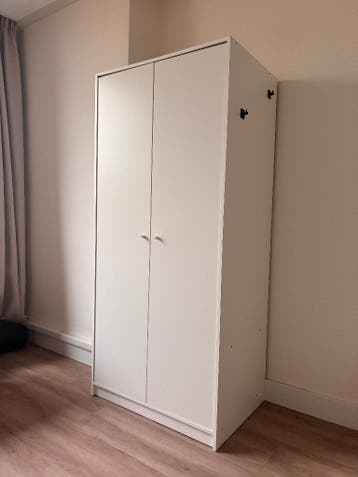 IKEA Wardrobe with 2 doors, white, 79x55x176 cm
