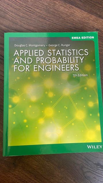 Applied statistica and probability for engineers boeken
