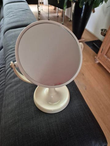 Vintage make-up spiegel met standaard