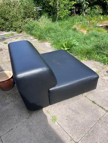 Gratis design bankje, leder, op wieltjes