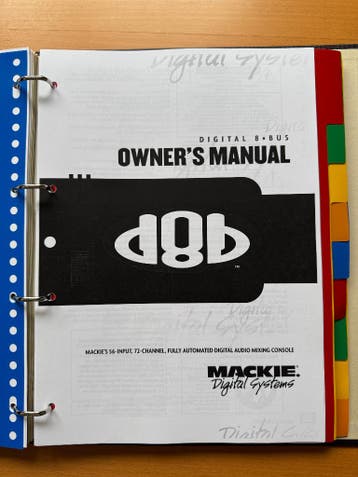 Mackie d8b Digital Mixing Console handleiding