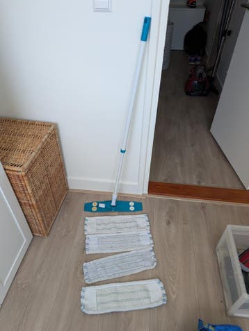 Dweil met 4 dweildoeken