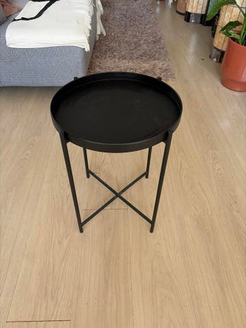 Zwarte Bijzettafel
