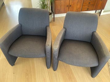 Leolux fauteuils - blauw