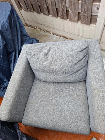 Gratis grijze fauteuil