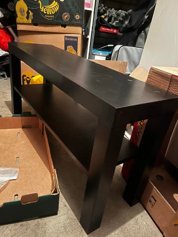 Zwart TV-meubel / Bijzettafel