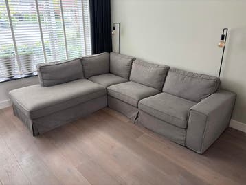 Hoekbank links grijs GRATIS